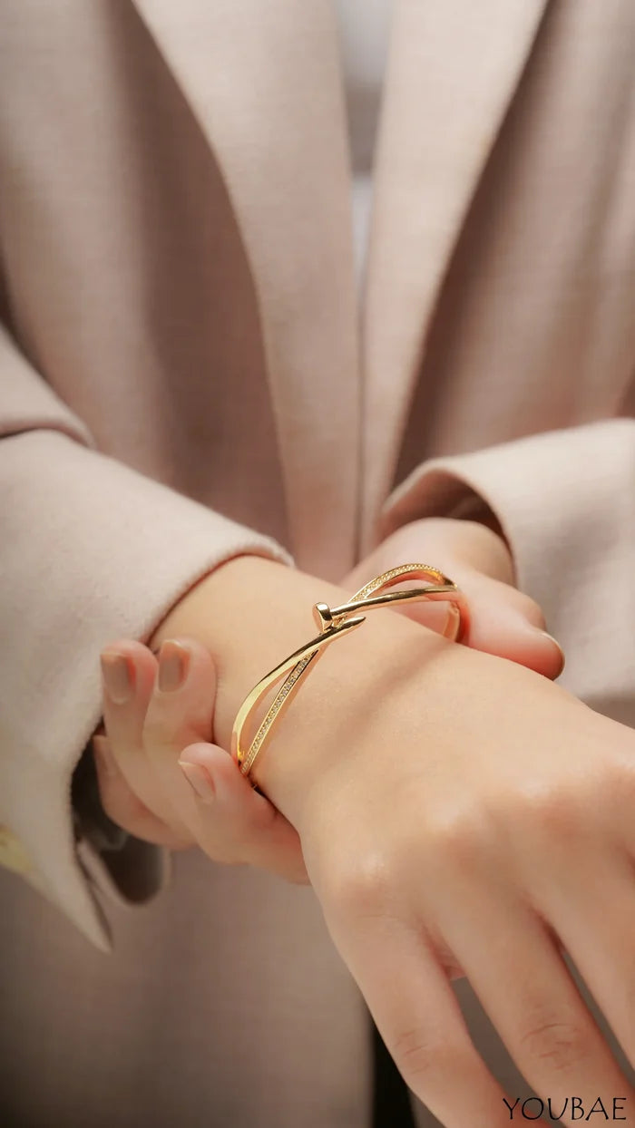 Angelic Combo of Free Size Anti Tarnish Bracelet & Ring