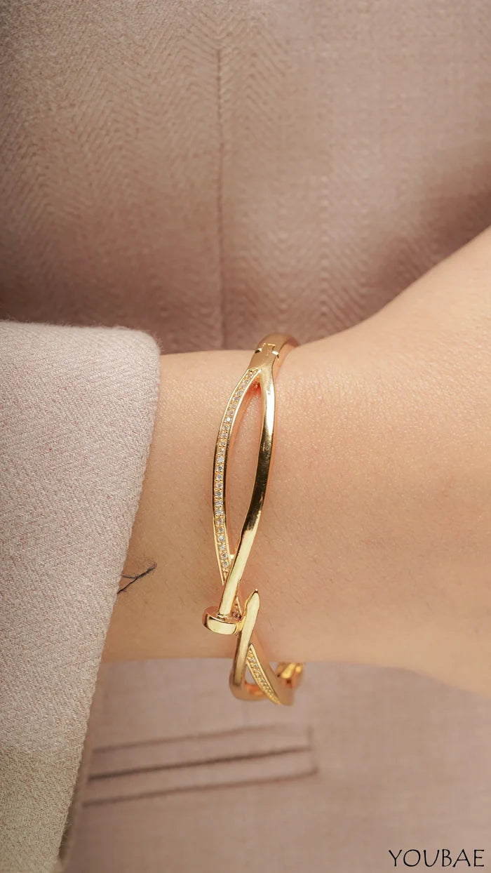 Angelic Combo of Free Size Anti Tarnish Bracelet & Ring