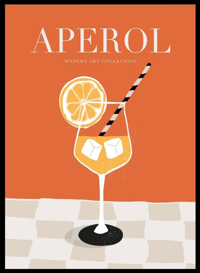 Aperol Spritz Drink Bar Art Print_Sugar & Canvas_Sugar & Canvas
