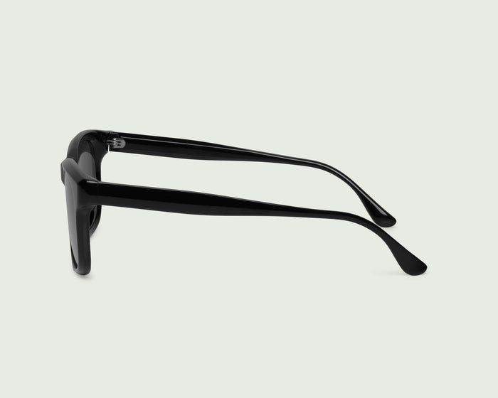 Ink::Ariel Sunglasses rectangle black recycled polyester side
