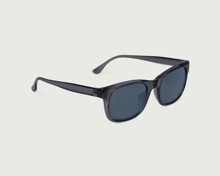 Port::Ariel Sunglasses rectangle blue recycled polyester front diagonal