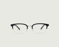 Charcoal::Arthur Eyeglasses browline black plant-based plastic front