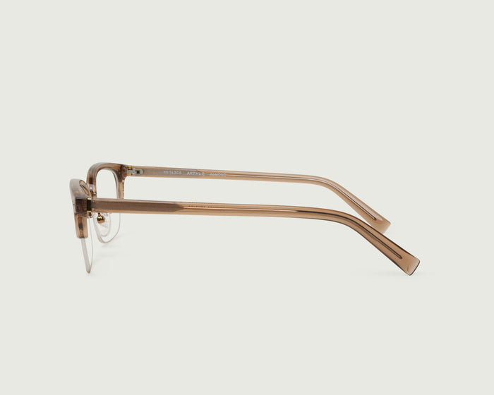 Almond::Arthur Eyeglasses browline black plant-based plastic side