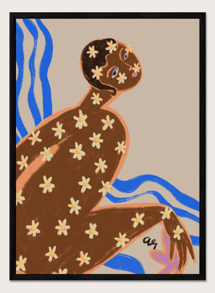 12x16 inches/30x40cm (Framing Available) / Black Wood Frame