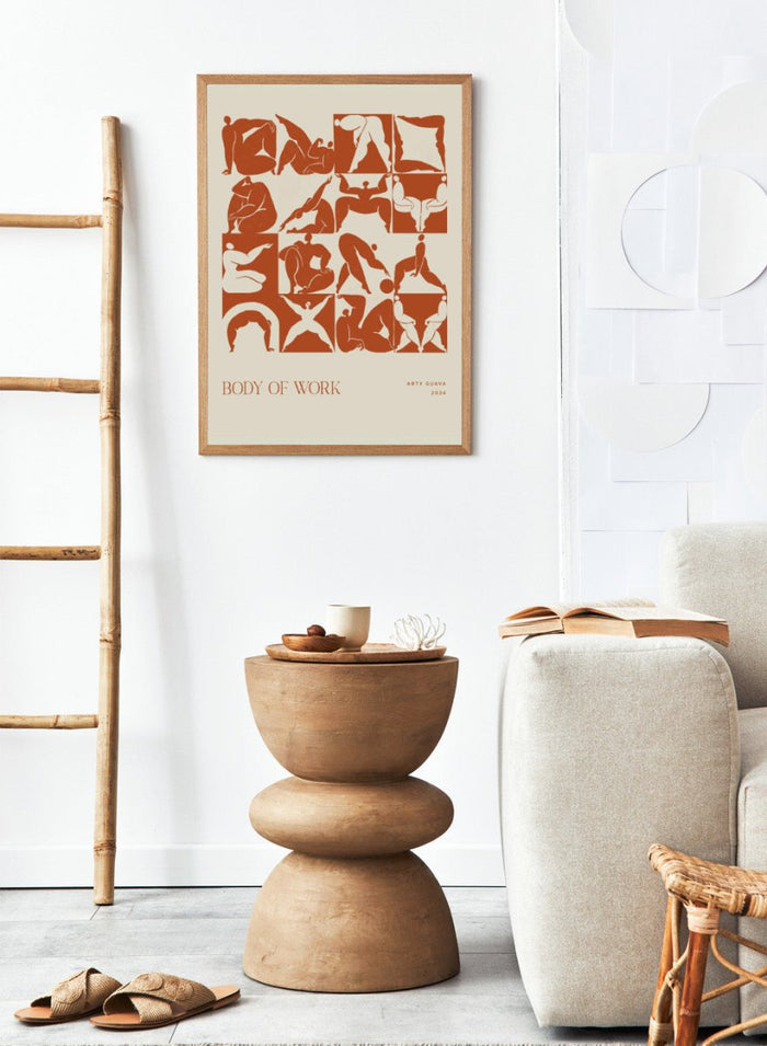 Arty Guava - Body of Work (Terracotta) Art Print