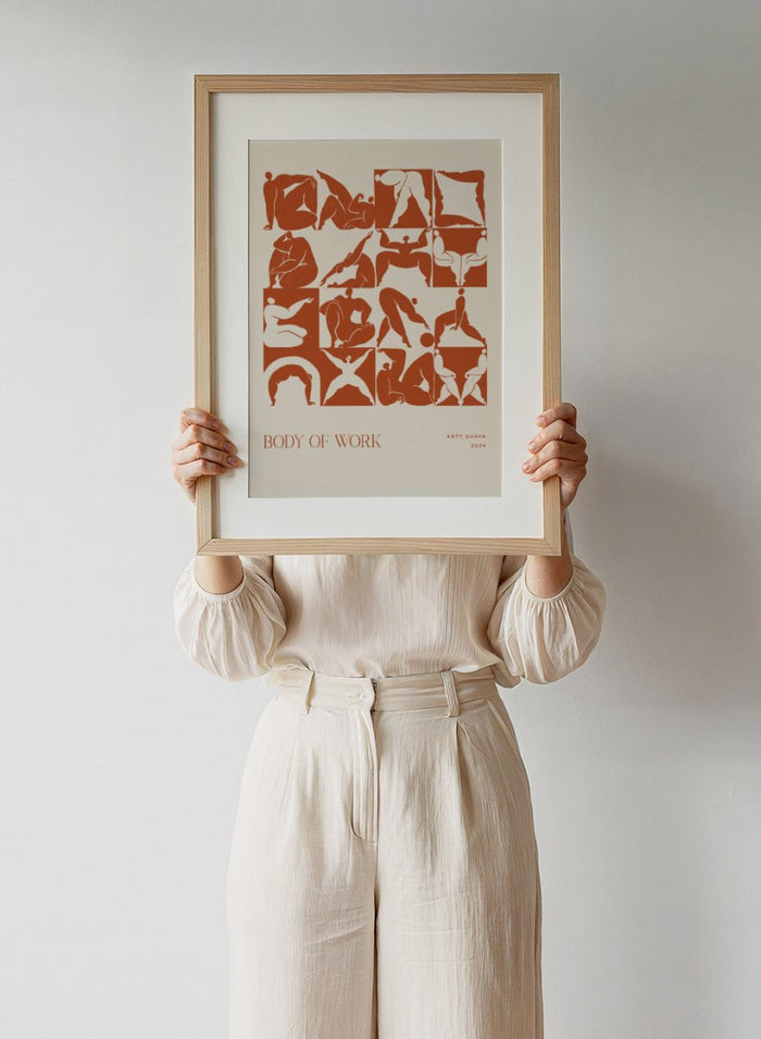 Arty Guava - Body of Work (Terracotta) Art Print