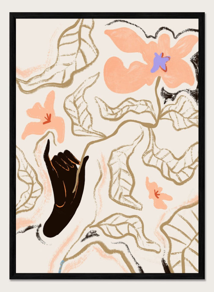 12x16 inches/30x40cm (Framing Available) / Black Wood Frame