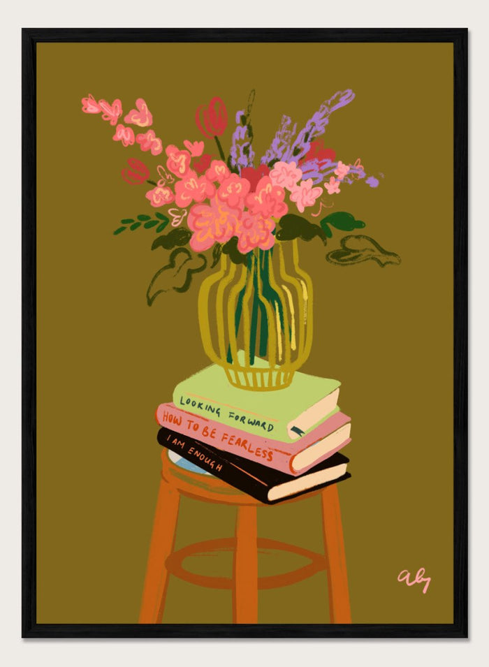 12x16 inches/30x40cm (Framing Available) / Black Wood Frame