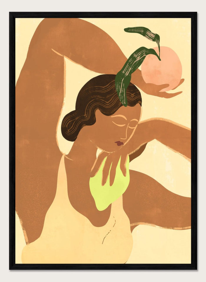 12x16 inches/30x40cm (Framing Available) / Black Wood Frame