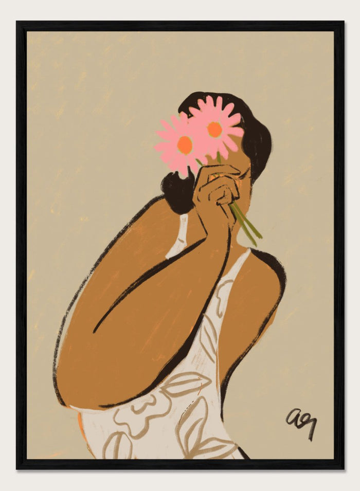 12x16 inches/30x40cm (Framing Available) / Black Wood Frame