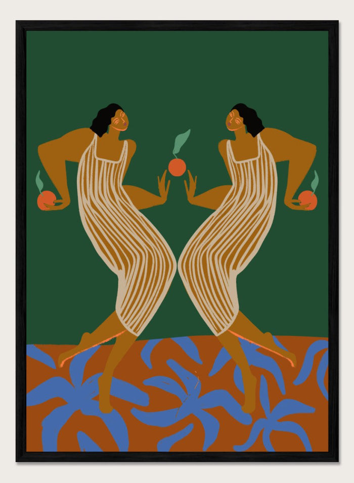 12x16 inches/30x40cm (Framing Available) / Black Wood Frame