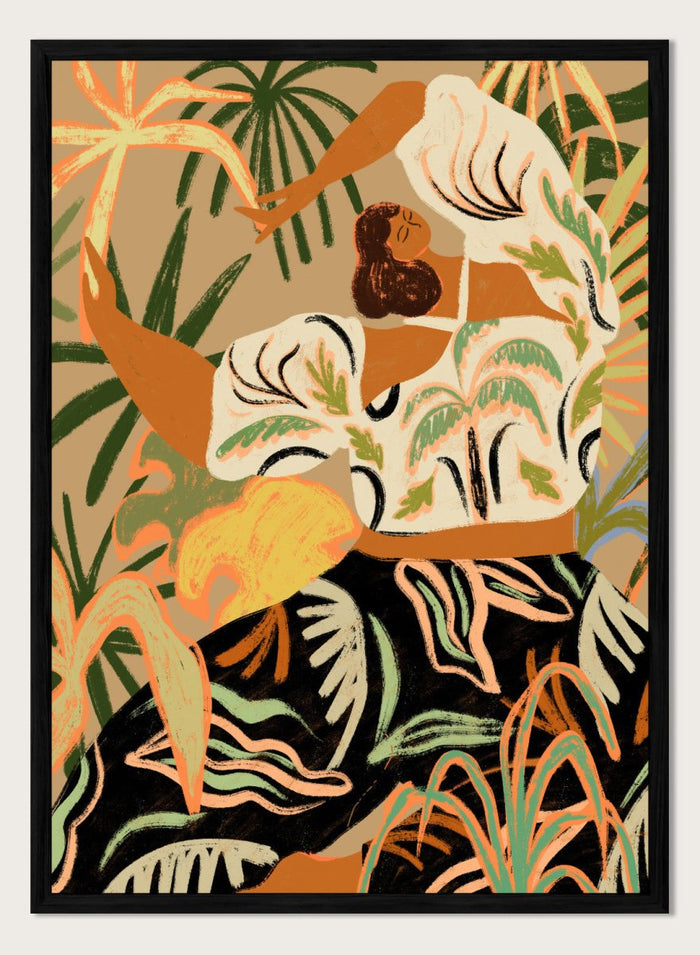 12x16 inches/30x40cm (Framing Available) / Black Wood Frame