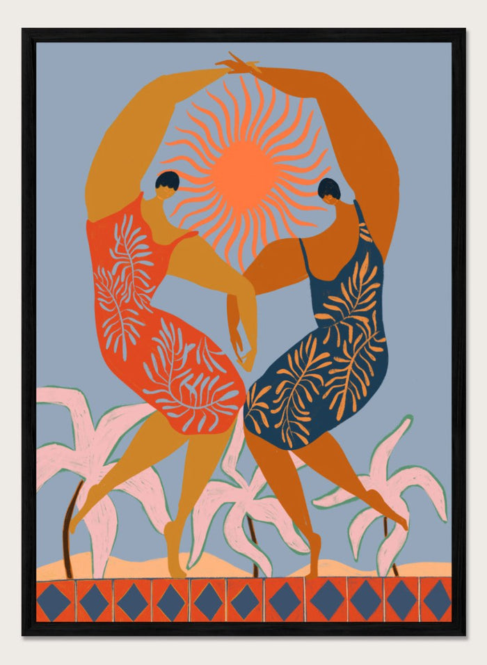 12x16 inches/30x40cm (Framing Available) / Black Wood Frame