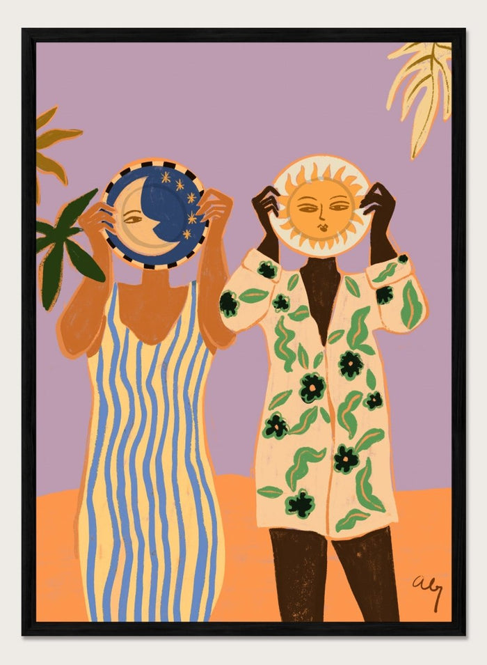 Arty Guava - Sun and Moon Art Print