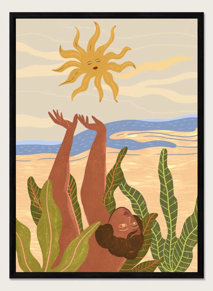 12x16 inches/30x40cm (Framing Available) / Black Wood Frame