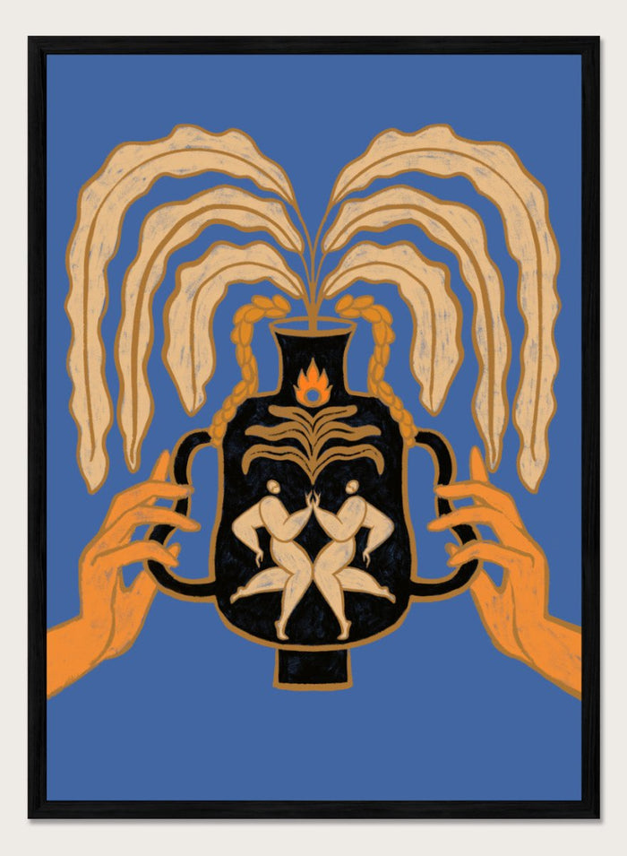 12x16 inches/30x40cm (Framing Available) / Black Wood Frame