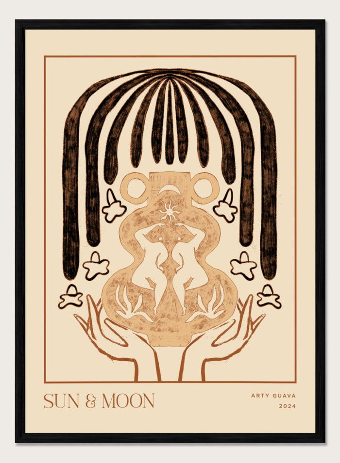 12x16 inches/30x40cm (Framing Available) / Black Wood Frame