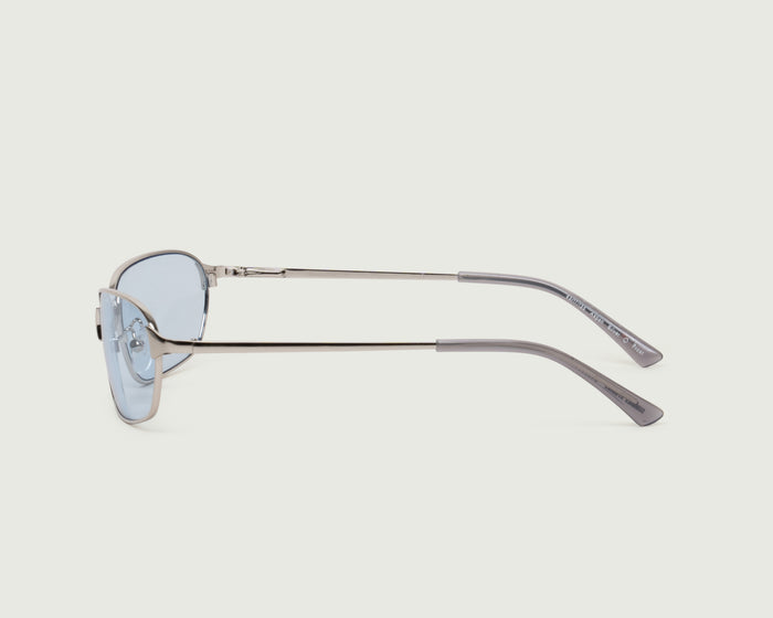Silver Frost::Aspen Sunglasses rectangle Gray metal side