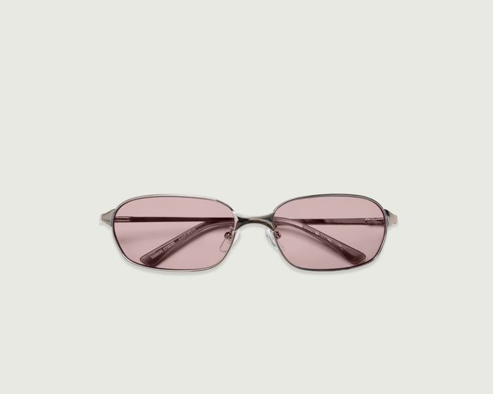 Silver Lychee::Aspen Sunglasses rectangle Gray metal top