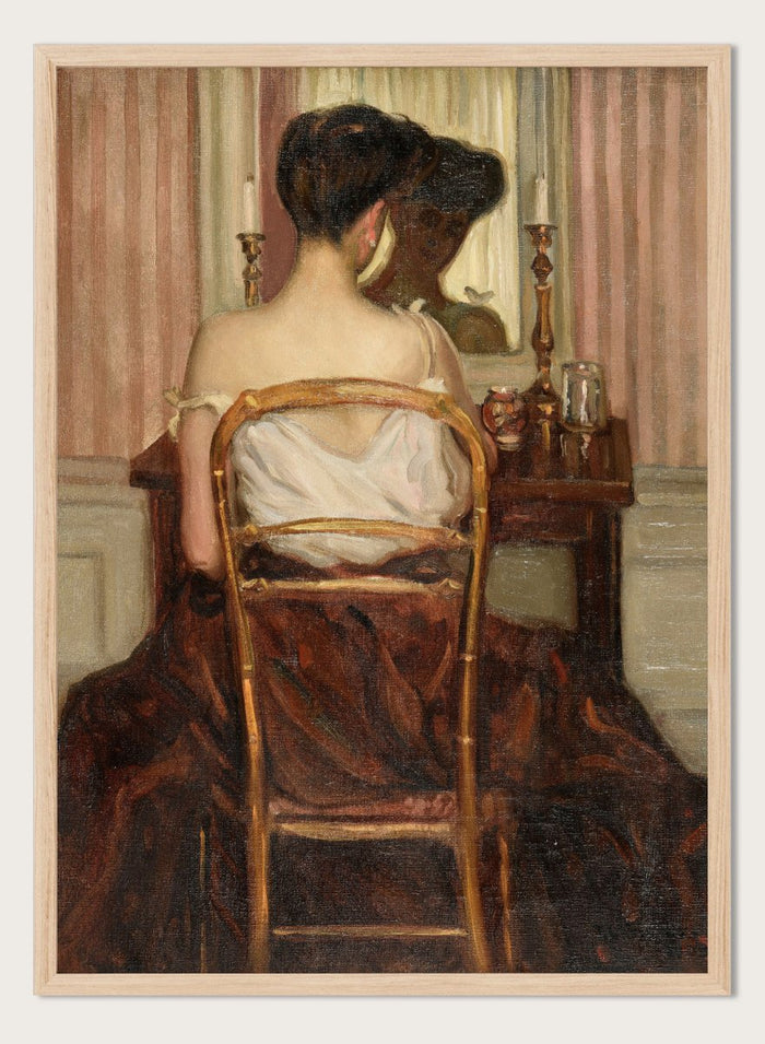 "At the Mirror" Art Print_Sugar & Canvas_Frederick Carl Frieseke