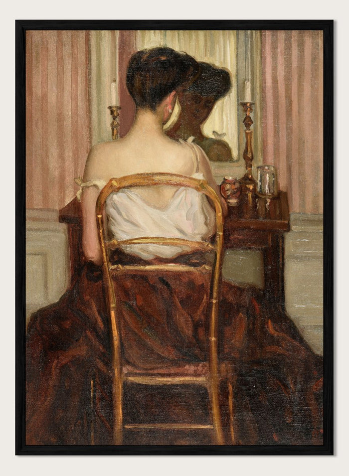 "At the Mirror" Art Print_Sugar & Canvas_Frederick Carl Frieseke