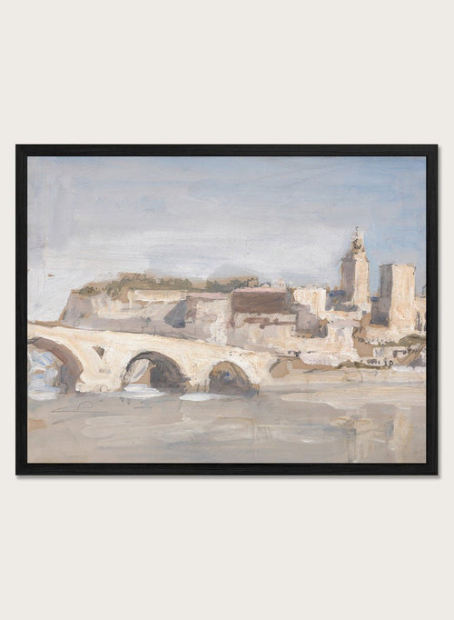"Avignon; Bridge over a River" Art Print_Sugar & Canvas_Hercules Brabazon Brabazon