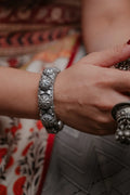 Ayera German Silver Free Size Kada Bracelet - Single