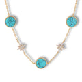 Azalaïs Lake Blue Starburst Necklace