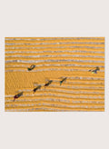 Rice Drying by Azim Khan Ronnie aerial photography print showing rice drying fields in Bangladesh, agricultural pattern wall art poster