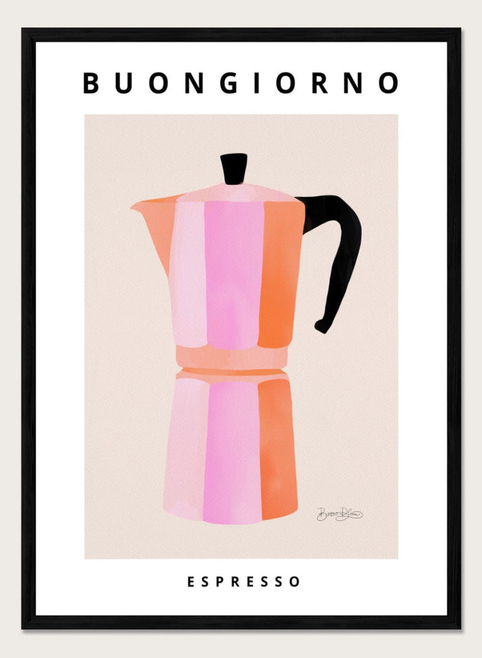 A4/8x12 inches (Framing Available) / Black Wood Frame