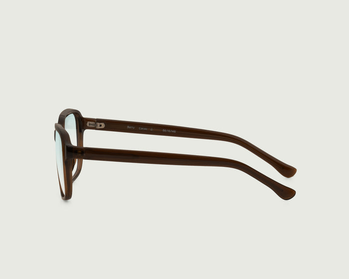 Cacao::Barry Anti-Radiation Glasses square brown recycled polyester side
