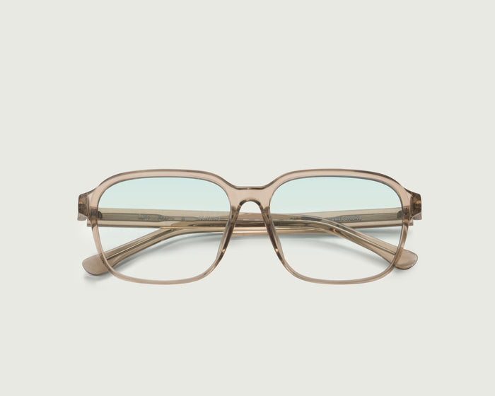 Sesame::Barry Anti-Radiation Glasses square brown recycled polyester top