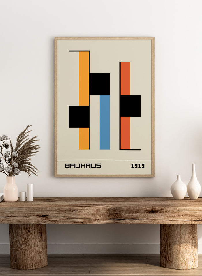 Bauhaus 1919 Abstract Geometric Art Print BH56