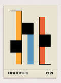 Bauhaus 1919 Abstract Geometric Art Print BH56