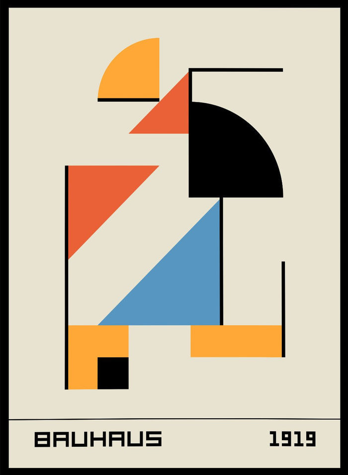 Bauhaus 1919 Abstract Geometric Art Print BH57_Sugar & Canvas