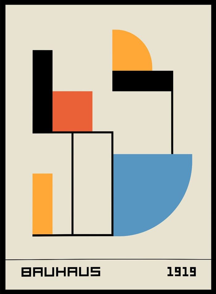 Bauhaus 1919 Abstract Geometric Art Print BH58_Sugar & Canvas