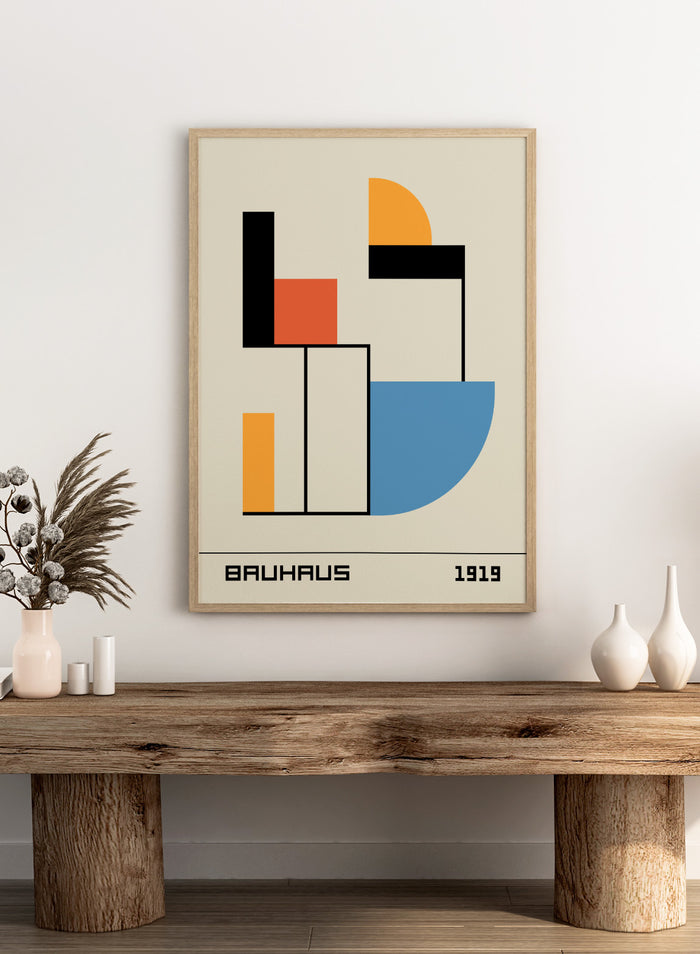 Bauhaus 1919 Abstract Geometric Art Print BH58