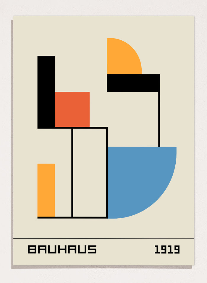 Bauhaus 1919 Abstract Geometric Art Print BH58