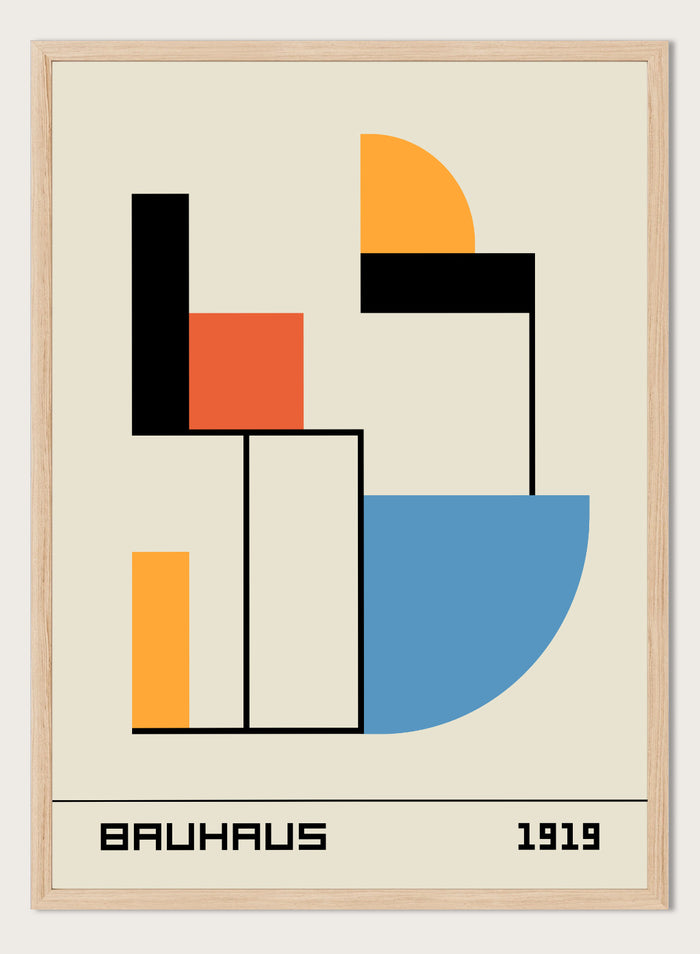 Bauhaus 1919 Abstract Geometric Art Print BH58