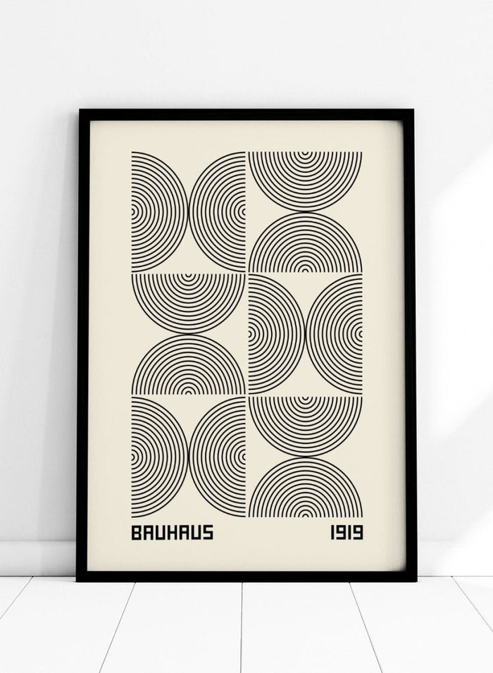 Bauhaus 1919 Geometric Lines Art Print BH64_Sugar & Canvas_Sugar & Canvas