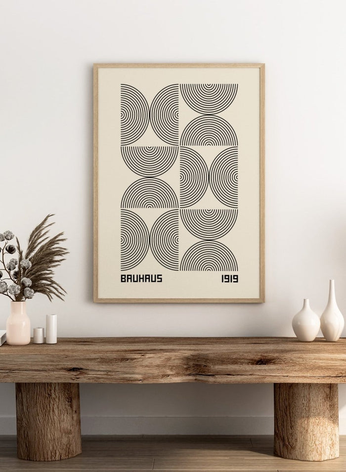Bauhaus 1919 Geometric Lines Art Print BH64_Sugar & Canvas_Sugar & Canvas