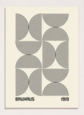 Bauhaus 1919 Geometric Lines Art Print BH64_Sugar & Canvas_Sugar & Canvas