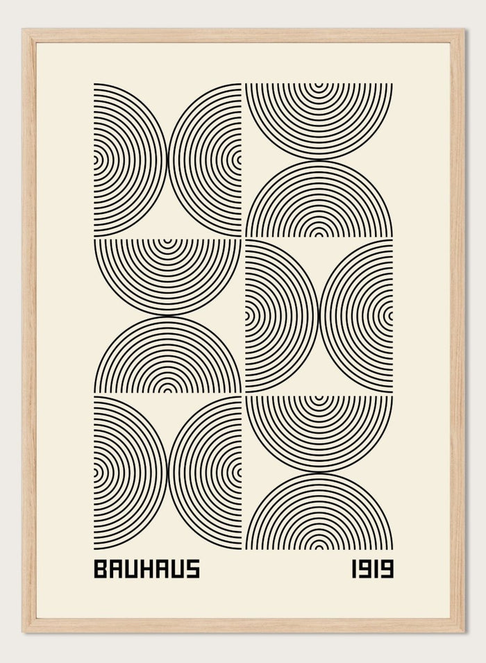 Bauhaus 1919 Geometric Lines Art Print BH64_Sugar & Canvas_Sugar & Canvas