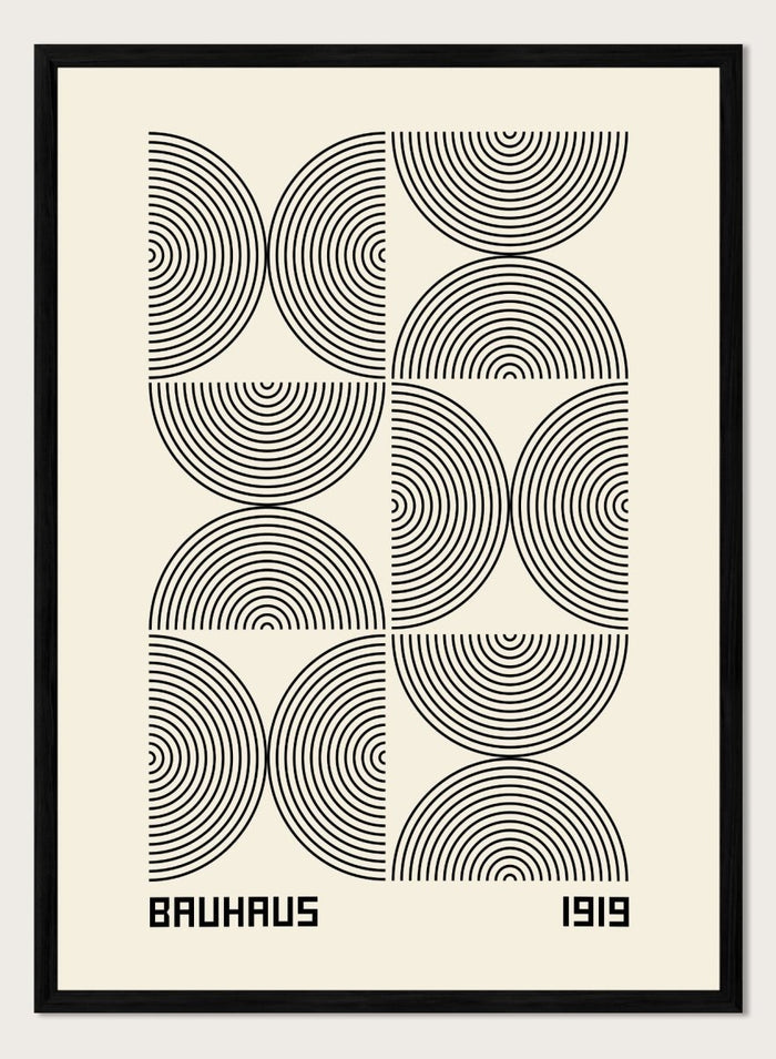 Bauhaus 1919 Geometric Lines Art Print BH64_Sugar & Canvas_Sugar & Canvas