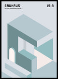 Bauhaus Architecture 1919 Art Print_Sugar & Canvas