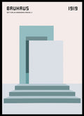 Bauhaus Architecture 1919 Art Print_Sugar & Canvas