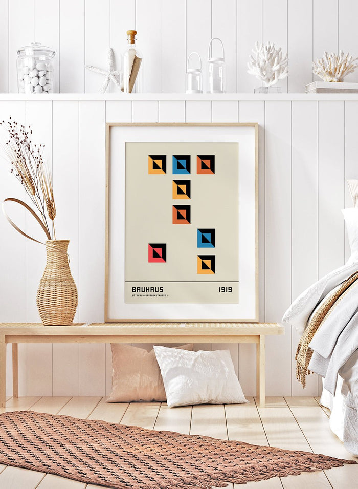 Bauhaus Geometric Art Print_Sugar & Canvas