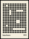 Bauhaus Geometric Circles Abstract Art Print BH68_Sugar & Canvas_Sugar & Canvas