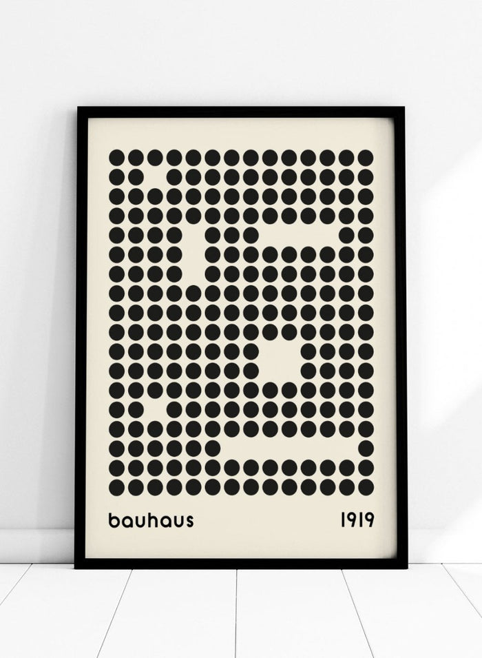 Bauhaus Geometric Circles Abstract Art Print BH68_Sugar & Canvas_Sugar & Canvas