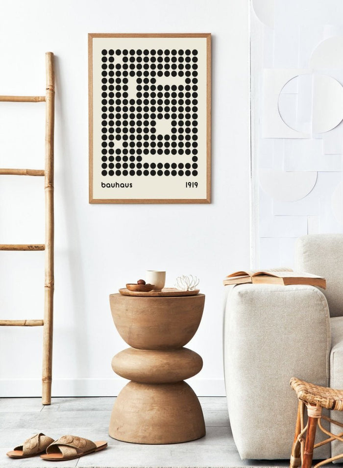 Bauhaus Geometric Circles Abstract Art Print BH68_Sugar & Canvas_Sugar & Canvas